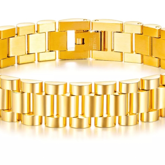 Misa & Co. Classic Stainless Steel Bracelet  / Gold - Unisex - Picture 2 of 2